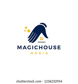 magic house logo vector icon illustration