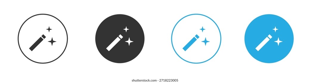 Icono mágico para App y Diseño web. Ilustración de elemento simple.