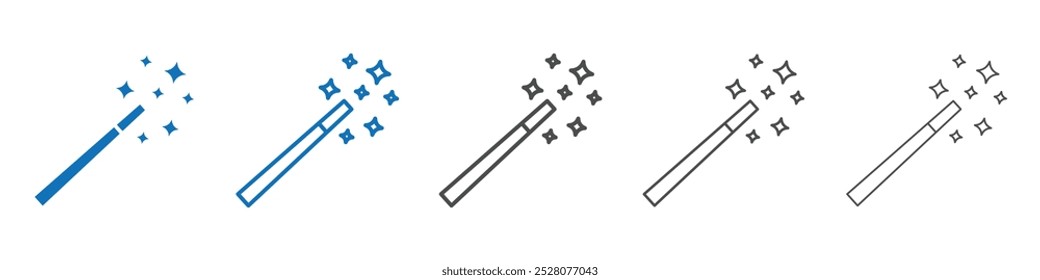 Magic icon Isolated flat vector in outline
