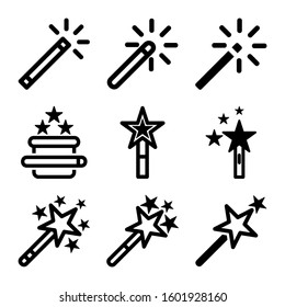 magic icon isolated sign symbol vector illustration - Collection of high quality black style vector icons
