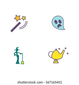 Magic Icon Logo Vector Set Element