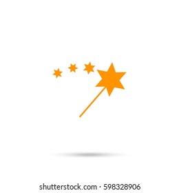 magic icon. Orange icon