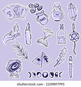 Zaubersymbol im Doodle-Stil