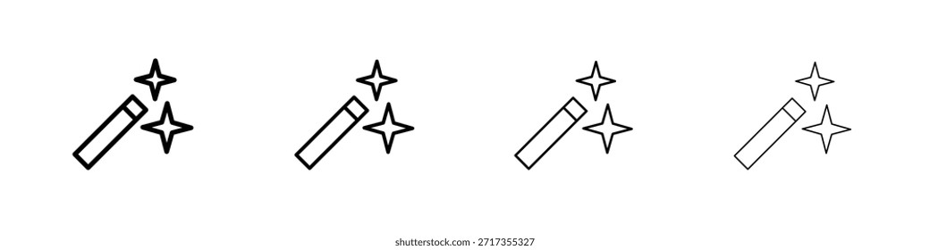 Conjunto de pictogramas de símbolo de icono mágico