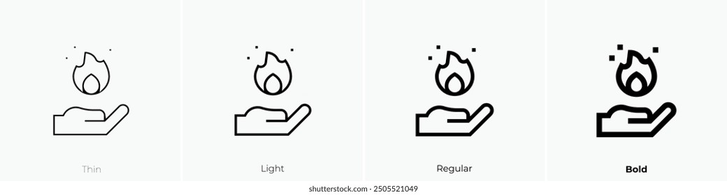 magic icon. Thin, Light Regular And Bold style design isolated on white background