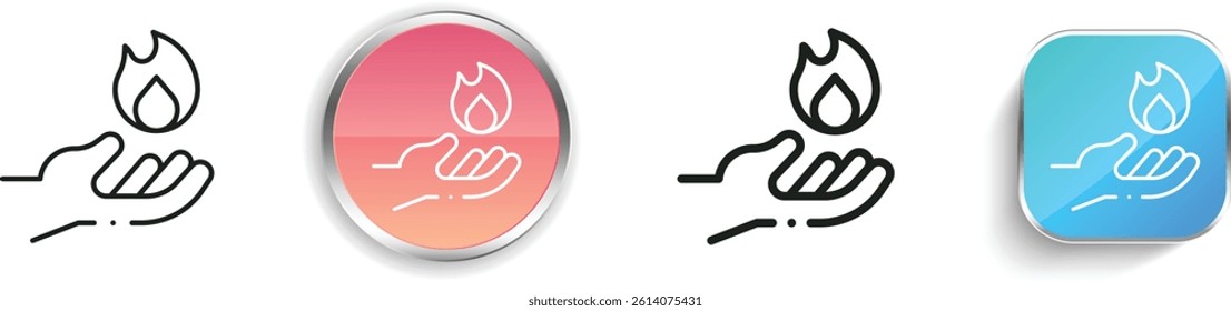 magic icon. Thin Linear, Regular and Button Style Design Isolated On White Background
