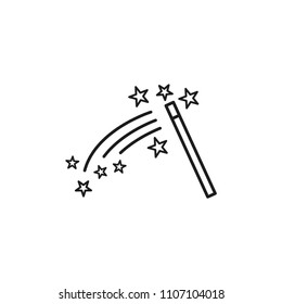 magic icon in trendy flat design, magic wand icon 