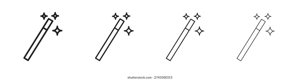 Icono mágico. Estilo plano de moda para el Diseño gráfico, el Sitio web, la interfaz de usuario. EPS10
