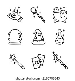 Magic icon vector hand drawn illustration