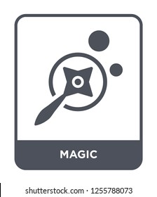 magic icon vector on white background, magic trendy filled icons from Magic collection, magic simple element illustration