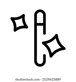 Illustration zum Entwurf eines Vektorsymbols mit magischen Symbolen