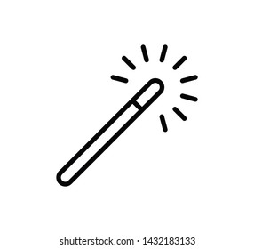 Magic icon vector ,magic wand illustration