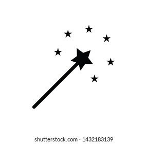 Magical Power Magic Wand Tricks Wishes Stock Vector (Royalty Free ...