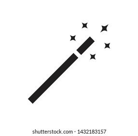 Magic icon vector ,magic wand illustration