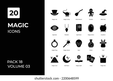 Magic icons collection. Set contains such Icons as book, clipart, clothing, collection, and more	