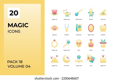 Magic icons collection. Set contains such Icons as book, clipart, clothing, collection, and more	