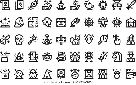 Magic Icons Collection ist eine Vektorgrafik mit editierbarem Strich.