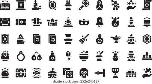 Magic icons High-Quality Vector Icons Collection with Editable Stroke. Ideal for Professional and Creative Projects.