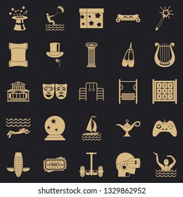 Magic icons set. Simple set of 25 magic icons for web for any design