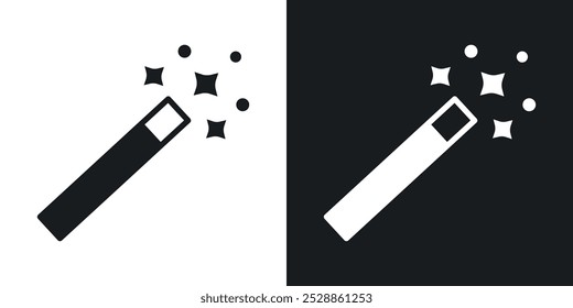 Magic icons. solid style vector