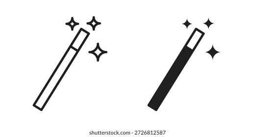 Zaubersymbole, Vektorgrafik-Kollektion für Webdesigns. Flache Symbole