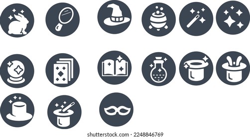 magic icons vector design scroll