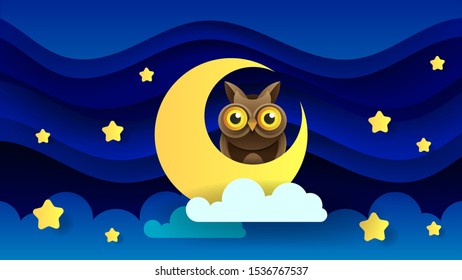 Magic Illustration With Moon And Different Elements Of Space. Stars, Space, Planets. Vector Illustration