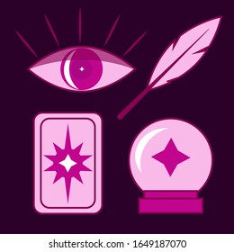 magic items for witchcraft. set of items for witches