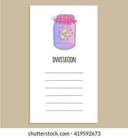 Magic jar invitation