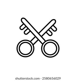 Magic Key icon Vector logo set flat