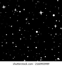 Magic kids style stars pattern. Seamless abstract stars for wrapping or textile