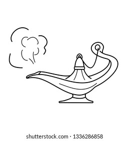 Magic lamp of Aladdin icon