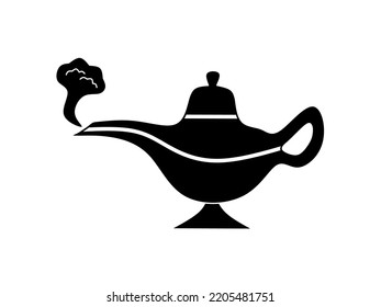 Magic Lamp Icon With Simple Design