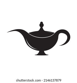 Magic lamp icon template vector design