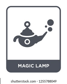 magic lamp icon vector on white background, magic lamp trendy filled icons from Magic collection, magic lamp simple element illustration