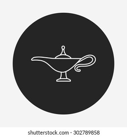 Magic Lamp line icon