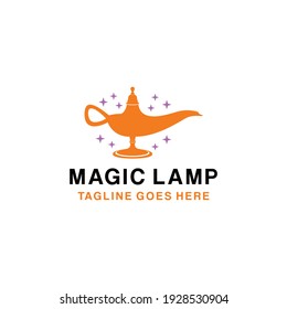 Magic-Lampen-Logo-Technologie. antikes Vektor Modern Symbol. Design-Inspiration für Firmenlogo