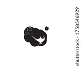 Magic lamp logo vector illustration design