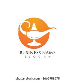 Design der magischen Vektorillustration-Logos
