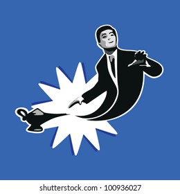 Magic lamp and the spirit that makes good business energy