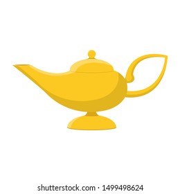 Magic Lamp Logo Vector Illustration Design Stock Vector (Royalty Free ...