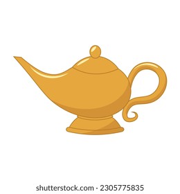 Eine Zauberlampe. Vektorgrafik 