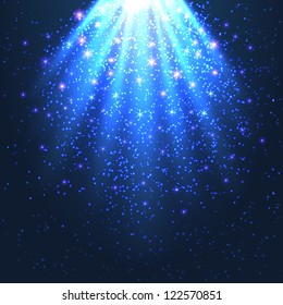 Magic light background - vector illustration.