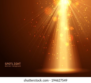 Magic light background vector illustration