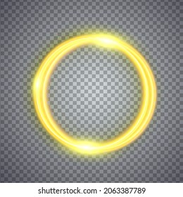 Magic light circle effect. Illustration isolated on background. Graphic concept for your design