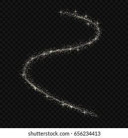 Magic light glow effect stars bursts with sparkles isolated on transparent background.Light trace
