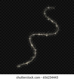 Magic light glow effect stars bursts with sparkles isolated on transparent background.Light trace