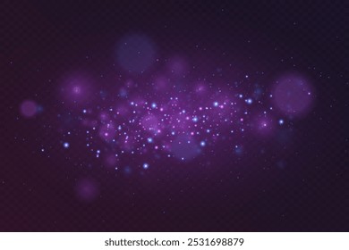 Magic light particles of light. Sparkling magical dust particles.