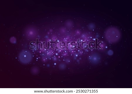 Magic light particles of light. Sparkling magical dust particles.