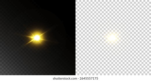 Projeção de Luz Mágica PNG com Brilho Disco, Lens Flare, e Iluminação Espumante para Fundo Festivo e Abstrato.